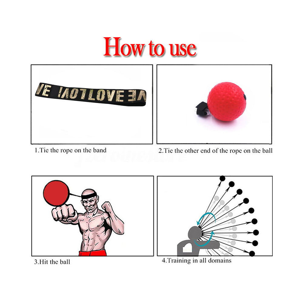 Boxing Reflex Ball – Speed Punch Trainer for Hand-Eye Coordination, Focus & Reaction Training