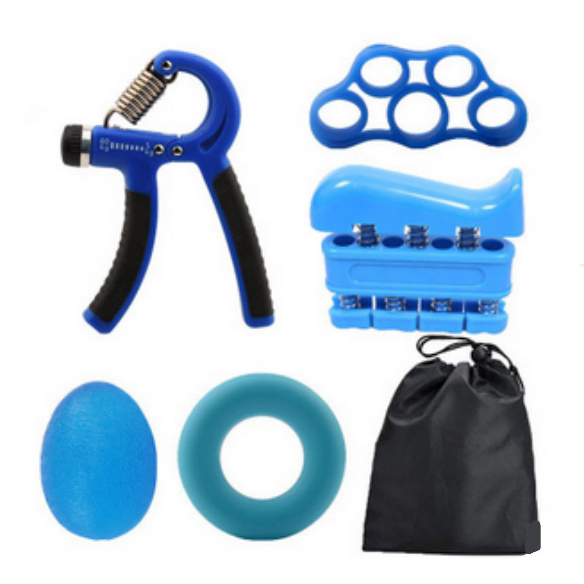 Silicone Grip Strength Set – Hand Grip Ring & Stress Ball for Finger, Hand & Forearm Exercise