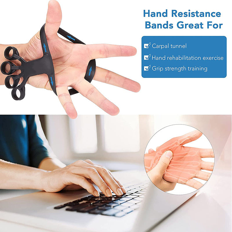 Silicone Finger Exerciser & Hand Grip Trainer – Arthritis Relief & Rehab Tool for Strengthening and Pain Relief