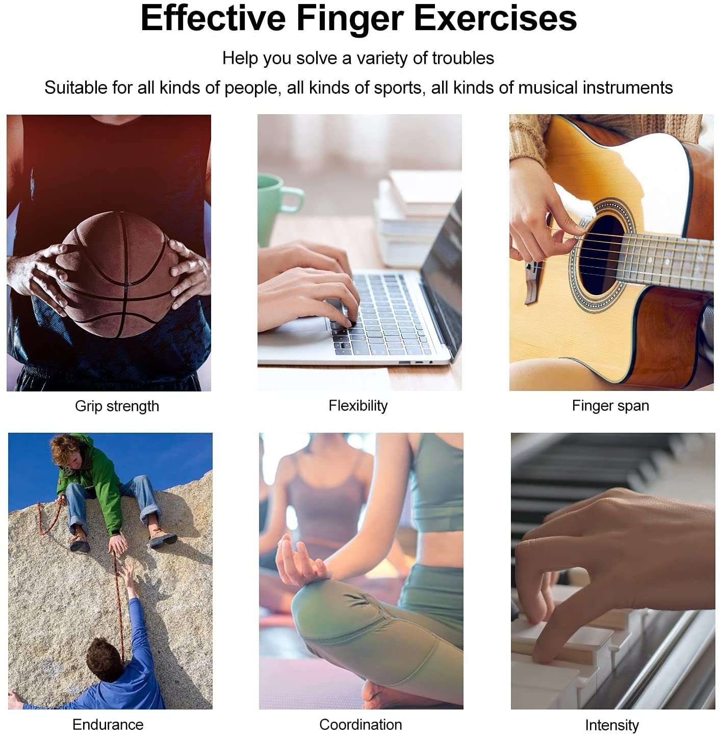Silicone Finger Exerciser & Hand Grip Trainer – Arthritis Relief & Rehab Tool for Strengthening and Pain Relief