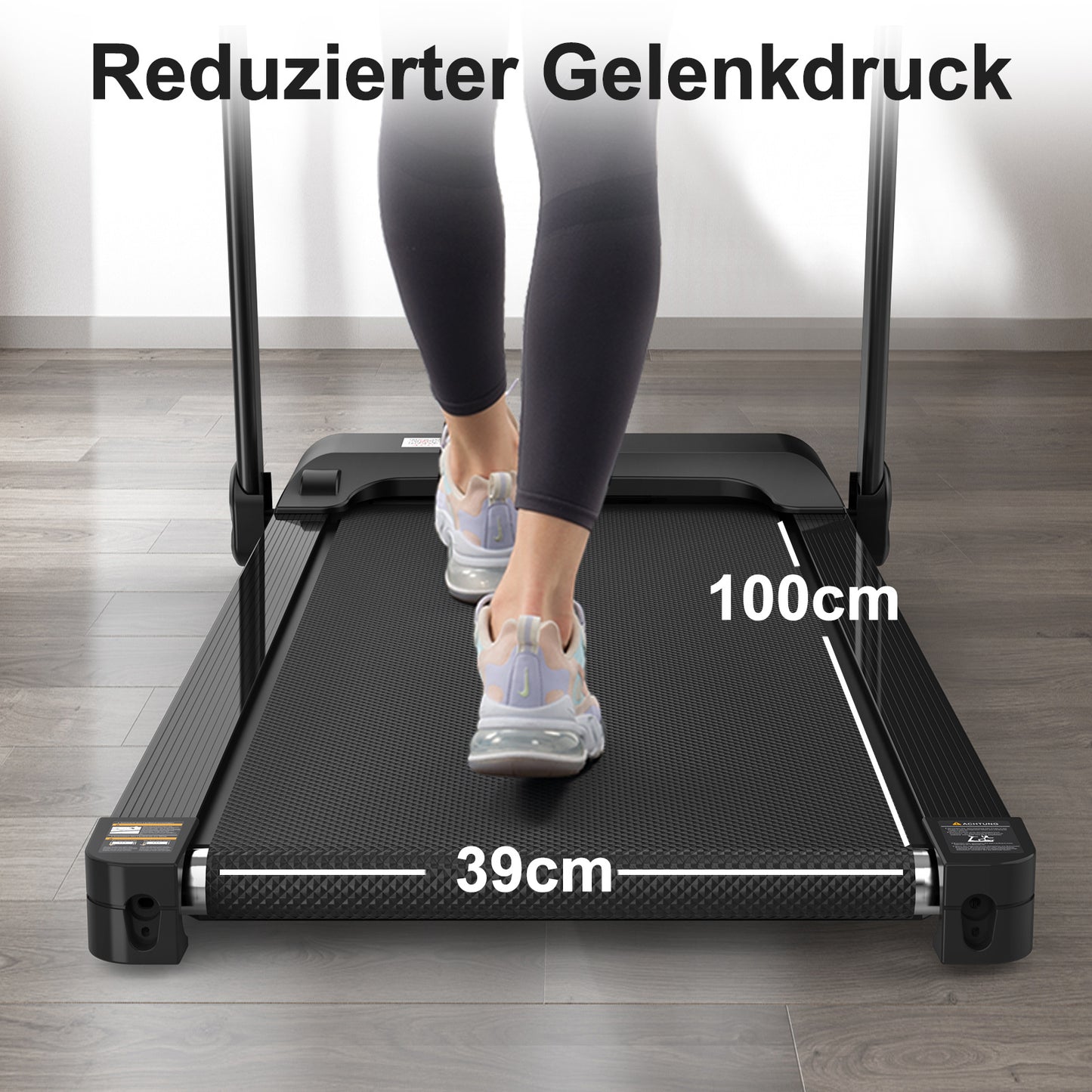 Electric Folding Treadmill for Home – Compact 12km/h Running Machine with LED Display, App & Tablet Holder