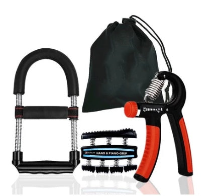Adjustable Gym Handle Set – 3-Piece Arm Strength Training Kit for Home & Gym Workouts