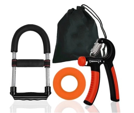 Adjustable Gym Handle Set – 3-Piece Arm Strength Training Kit for Home & Gym Workouts