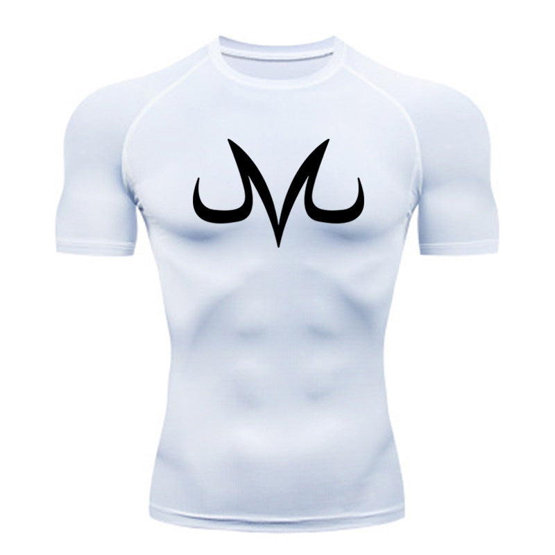 Men’s Compression Sports T-Shirt – Quick-Dry Athletic Running Top with Tight Fit & Round Neck