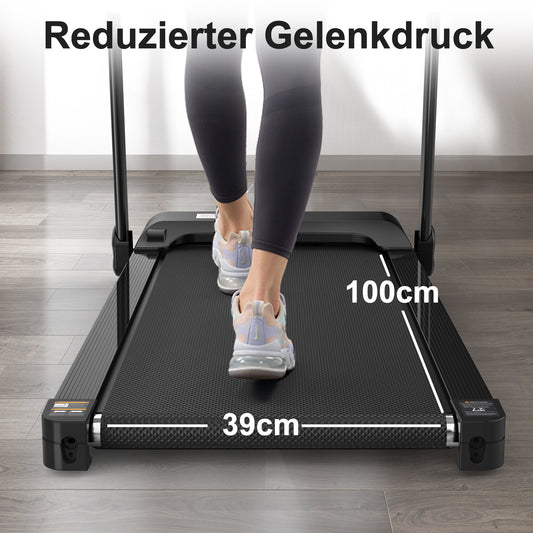 Electric Folding Treadmill for Home – Compact 12km/h Running Machine with LED Display, App & Tablet Holder